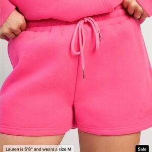 COMFRT Cozy Hot Pink Tranquil Drawstring Athletic Shorts